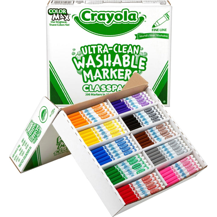 Crayola Fine Line Markers Classpack - 200/Box
