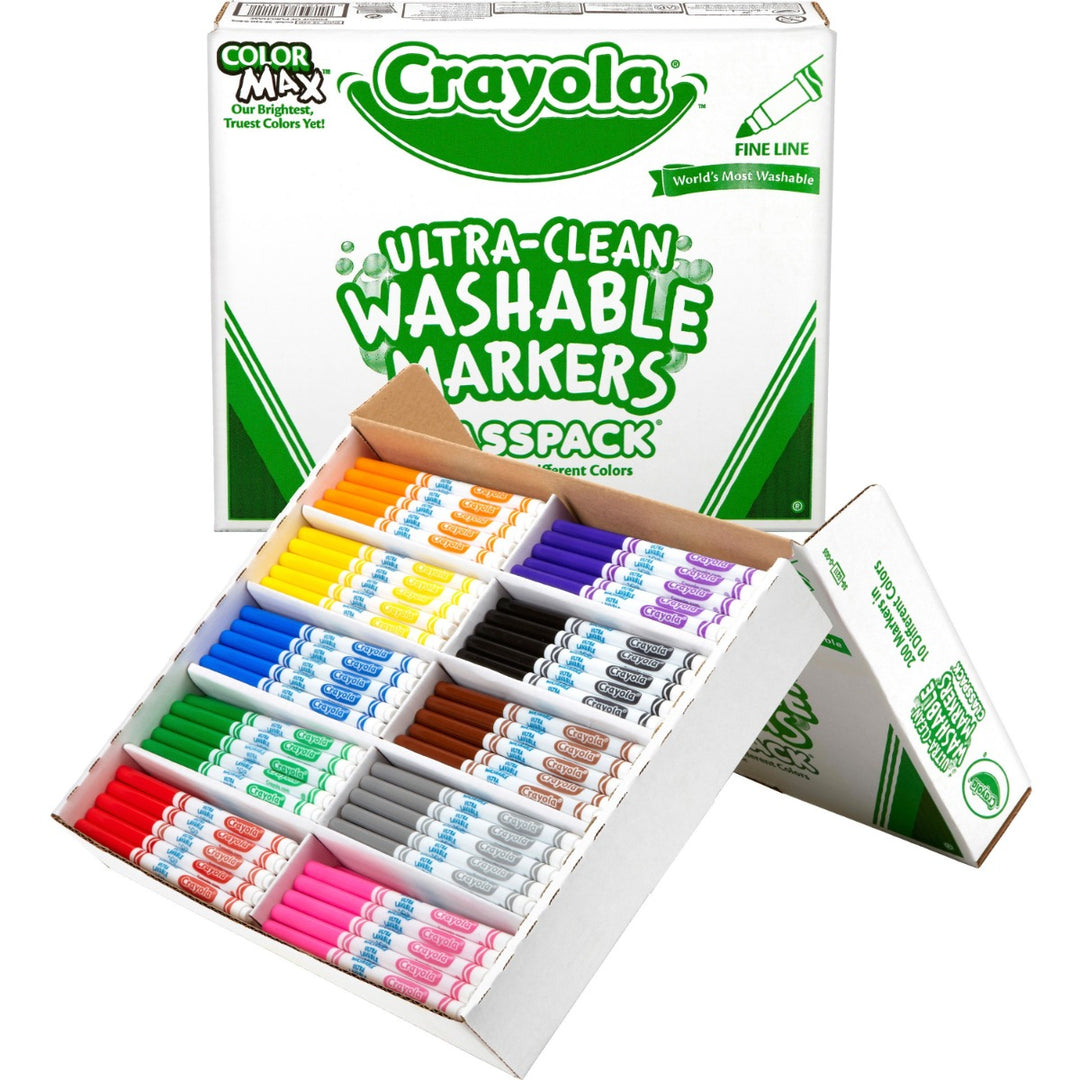 Crayola Fine Line Markers Classpack - 200/Box