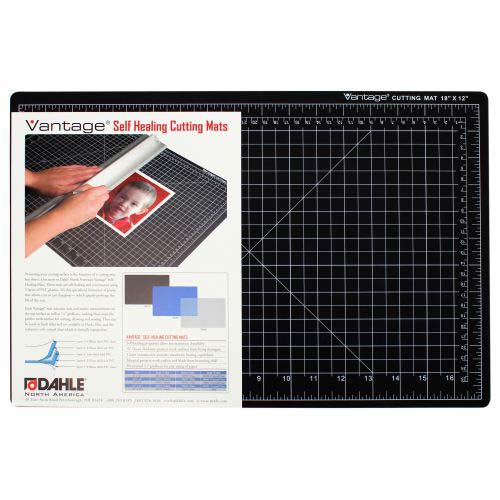 Dahle 12" x 18" Vantage Black Self-Healing Cutting Mat - 10671