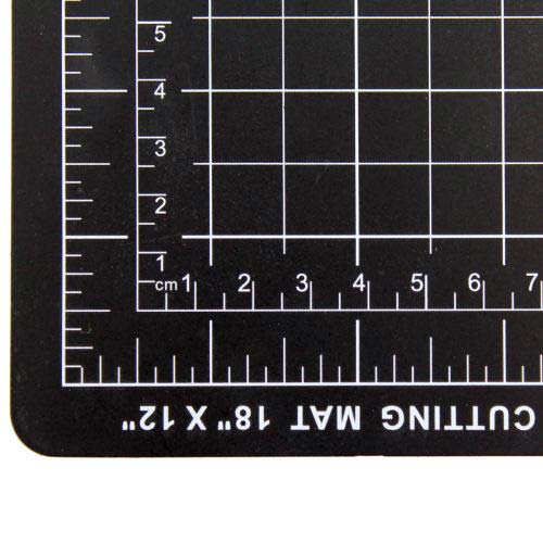 Dahle 12" x 18" Vantage Black Self-Healing Cutting Mat - 10671