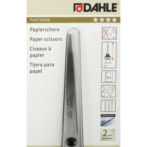 Dahle 8 Inches Professional Paper Scissors - Model 50048