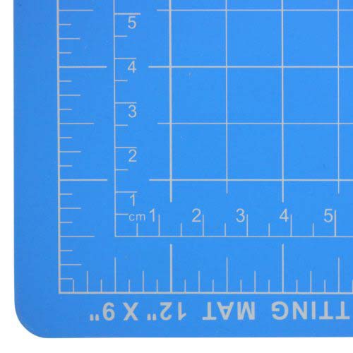 Dahle 9" x 12" Vantage Blue Self-Healing Cutting Mat - 10690