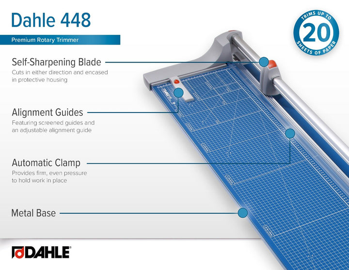 Dahle Model 448 Premium Rolling Trimmer - 51 1/8 Inch