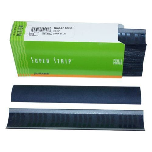 Dark Blue 8.5" Medium Powis Parker Fastback Super Strips (400/Case) - 56MFB85DBL - Clearance Sale