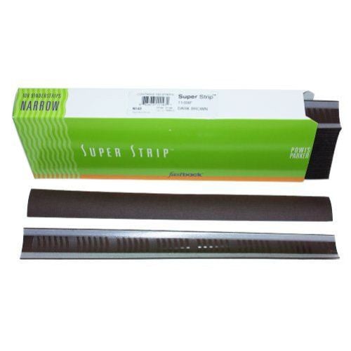 Dark Brown 11" Narrow Powis Parker Fastback Super Strips - N143