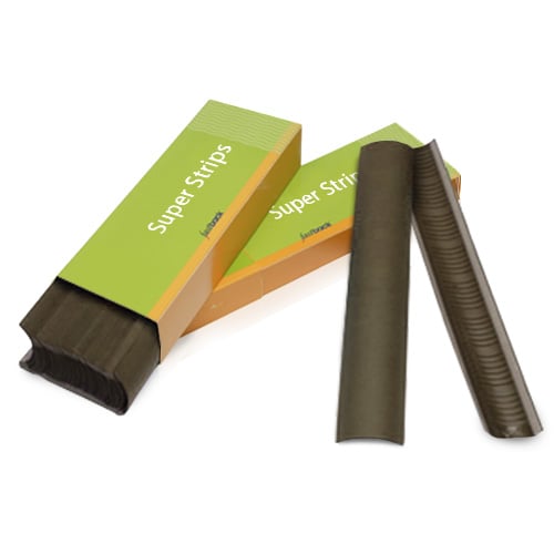 Dark Brown 11" Wide Powis Parker Fastback Super Strips (300/Case) - 56WFBBROWN
