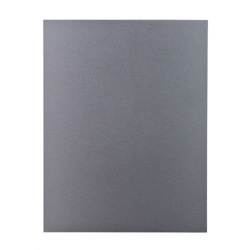 16mil Gray Leather Grain Poly Covers