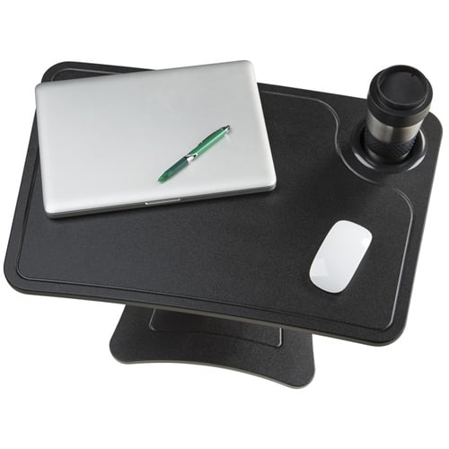 Victor High Rise Height Adjustable Laptop Stand with Storage Cup (Black)- DC240B