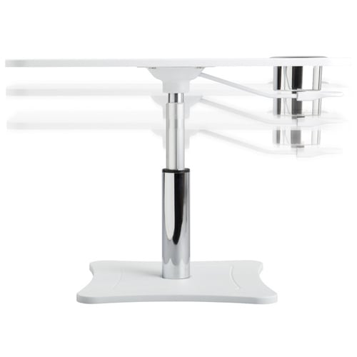 Victor High Rise Height Adjustable Laptop Stand with Storage Cup (White) - DC240W
