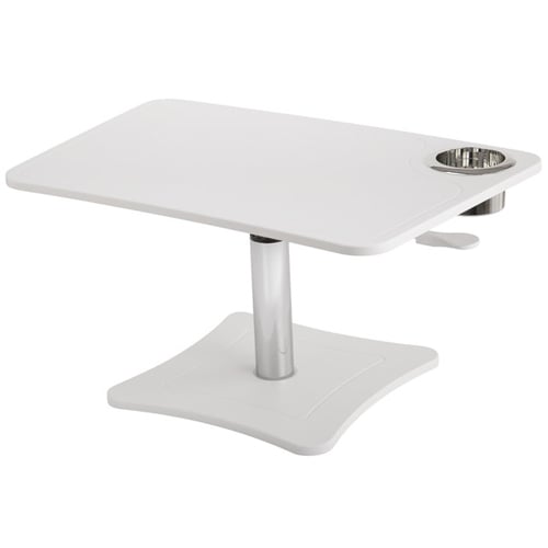 Victor High Rise Height Adjustable Laptop Stand with Storage Cup (White) - DC240W