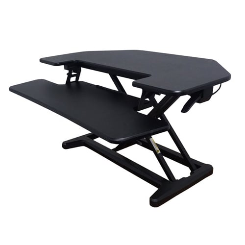 Victor High Rise Height Adjustable Cubicle Corner Standing Desk - DCX650