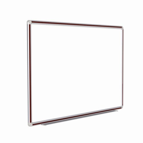 DecoAurora 3'x4' Magnetic Markerboard - Mahogany Trim