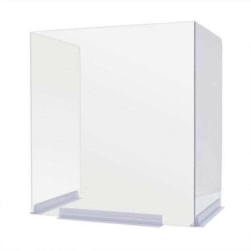 Deflecto Classroom Bent-Edge Desktop Protective Barrier - 18"W x 18" H x 14.5" D