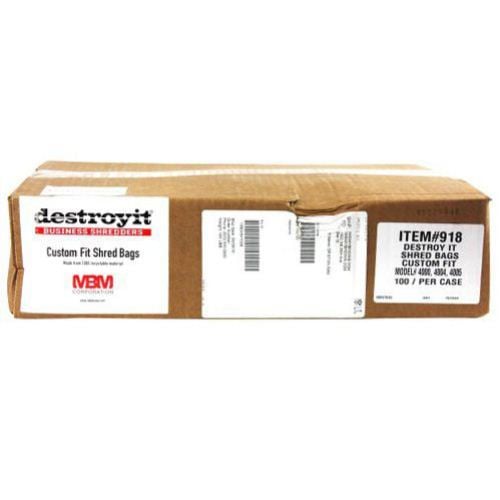 Destroyit 918 Bags for 3803 3105 4000 4004 4011 4012 Shredders