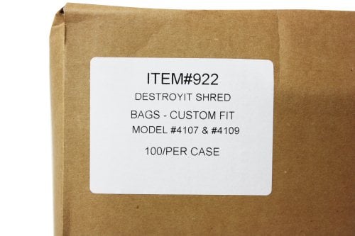 Destroyit 922 Bags for 4107, 4109 Shredders