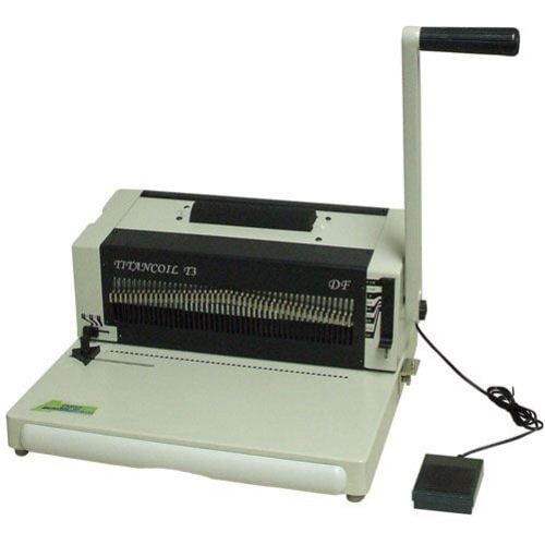 DFG TitanCoil T3 Heavy Duty Coil Punch and Bind Machine