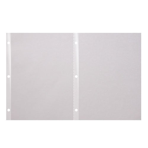 24lb 11" x 17" 6-Hole Punched Reinforced Edge Paper (2-Up) - 2000 Sheets