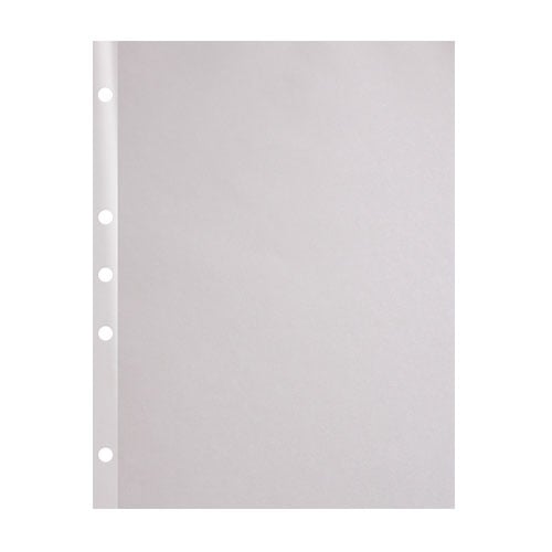 20lb 8.5" x 11" 5-Hole Punched Reinforced Edge Paper - 2500 Sheets