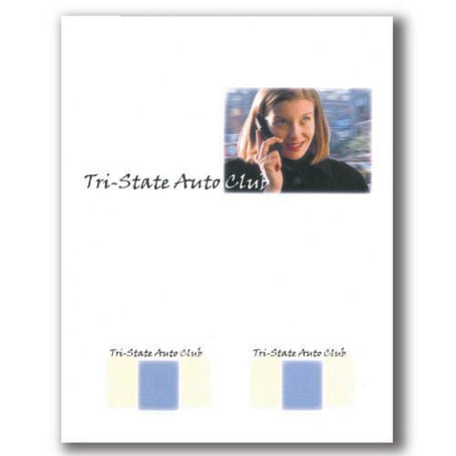 60lb Punch Out Style 2up Printable Integrated ID Cards - 1000pk