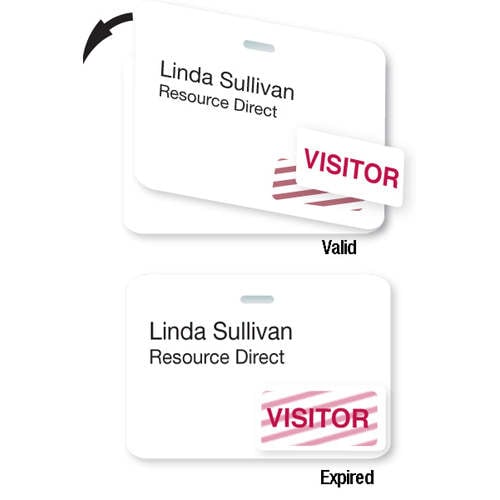 Double-Sided Expiring Laser CARDbadge ID - Blank - 501pk