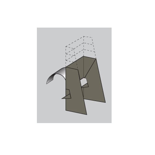 Double Wing Natural 10" Easel with Peel and Stick - 50 Easels