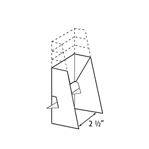 Double Wing White 10" Easel - 50 Easels