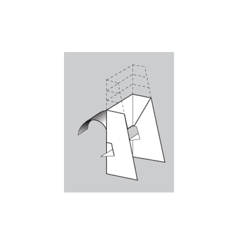 Double Wing White 10" Easel - 50 Easels