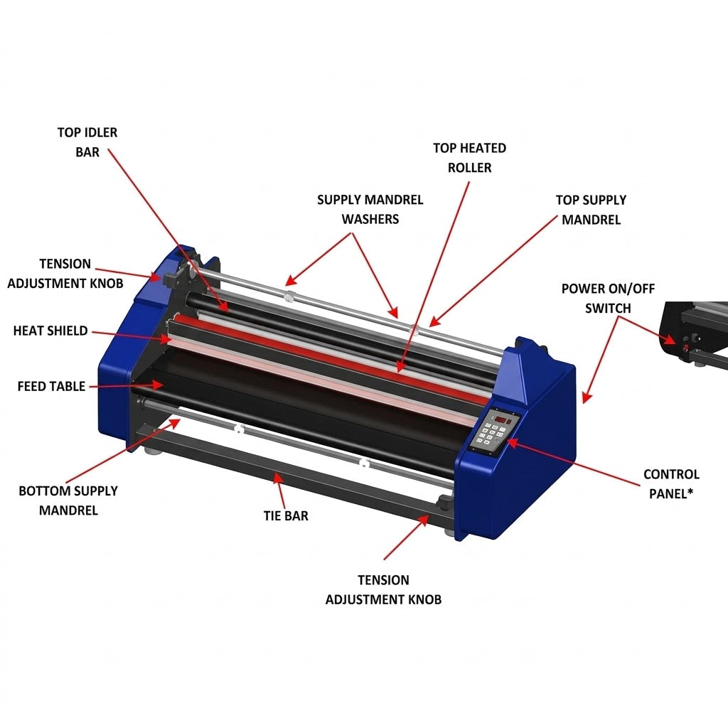 Dry-Lam CL-27DX 27" Element Series Deluxe Roll Laminator
