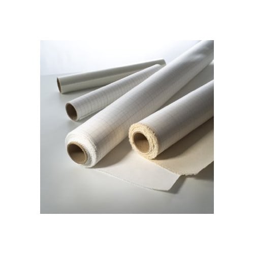 Drytac 50" x 33' White Bleached Adhesive-Coated Canvas with Release Liner
