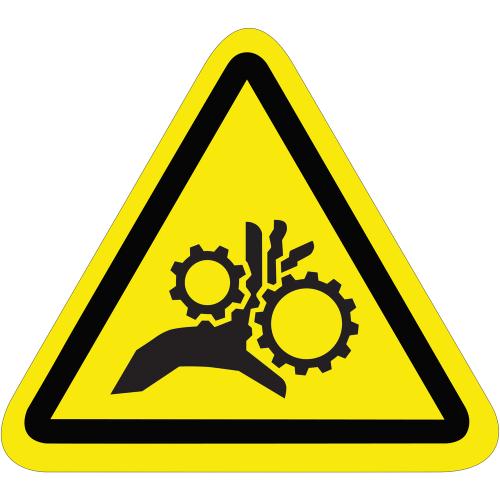 2.25" Triangle Hazard Durable Safety Labels - 25pk
