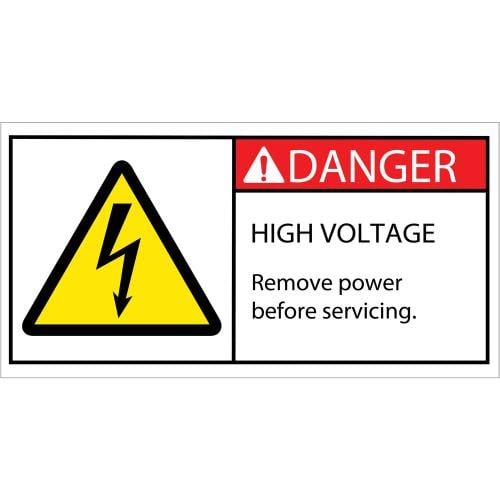 2" x 4" Hazard Durable Safety Labels - 25pk