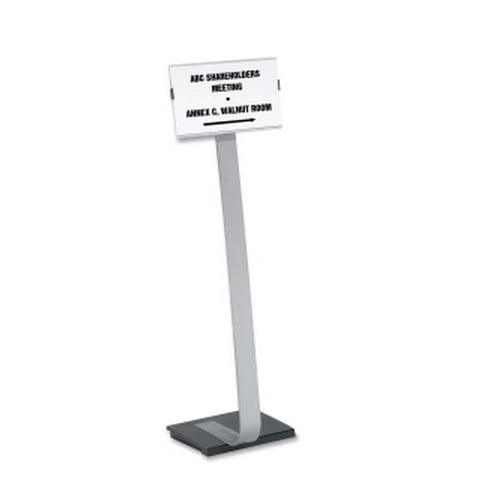 Durable 481423 Info Sign Duo Floor Sign Stand for Letter Size Inserts