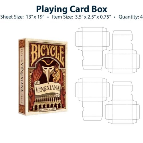 Dyna-Cut Standard Flexible Rotary Die - 5" x 7" Ticket-Style Invitation (12" x 18" Sheet, 4-Up)