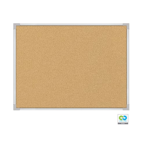 Best-Rite  VT Logic Natural Cork Eco-Friendly Bulletin Board with Ultra Trim