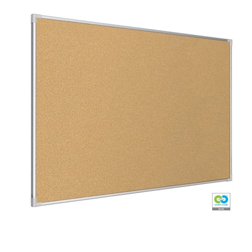 Best-Rite  VT Logic Natural Cork Eco-Friendly Bulletin Board with Ultra Trim
