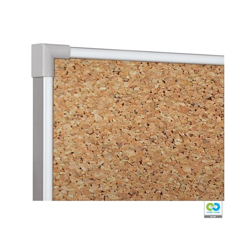 Best-Rite  VT Logic Natural Cork Eco-Friendly Bulletin Board with Ultra Trim