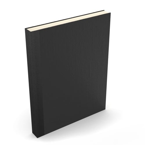 Fastback Easyback 8.5" x 11" Black Buckram Hardcovers - 50 Pieces
