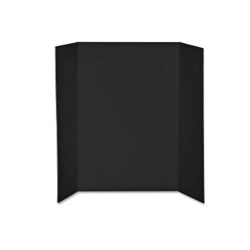Elmer's 48" x 36" Tri-Fold Black Corrugated Project Display Board (2 Ply)