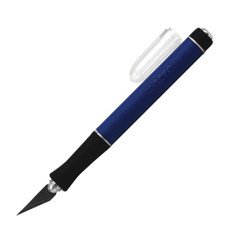 X-Acto X3000 Blue/Black Rubber Barrel Knife with Safety Cap