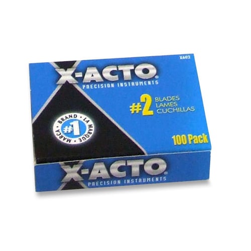 X-Acto X602 No. 2 Precision Knife Replacement Blade - 100pk