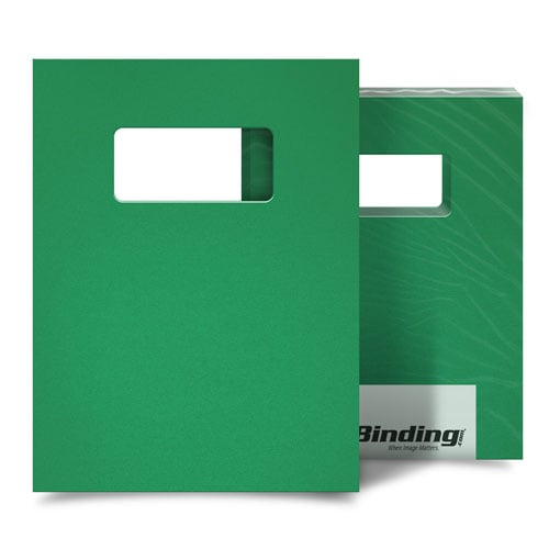 Emerald 16mil Sand Poly 8.5" x 11" Covers with Windows - 25sets