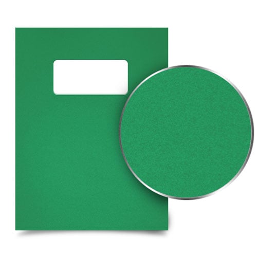 Emerald 23mil Sand Poly 8.5" x 11" Covers with Windows - 25pk