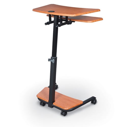 Essentials Up-Rite Adjustable Height Mobile Sit/Stand Workstation - 90459