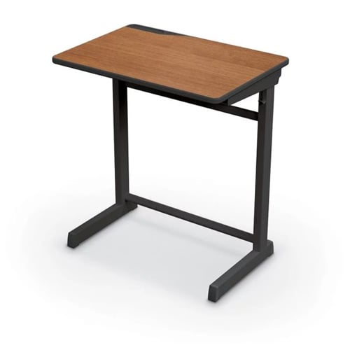 Essentials Student Desk (Black Frame + Redwood Laminate) - 91174