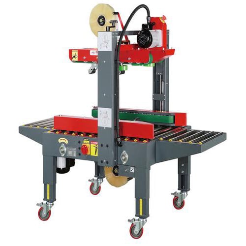 Preferred Pack PP-554TS Uniform Semi-Automatic Carton Sealer with Top and Side Drive Belts