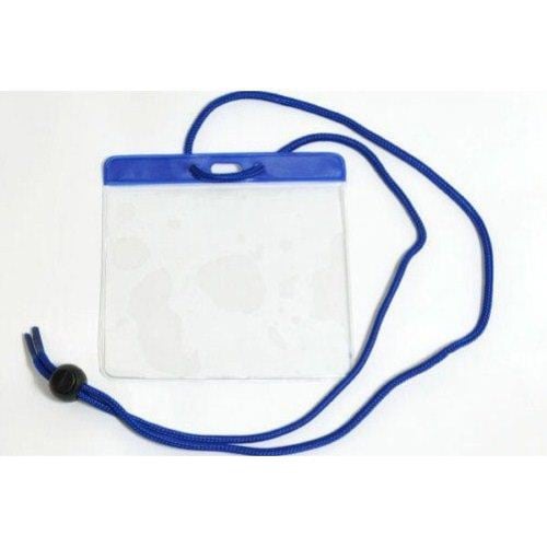Extra Large Color Bar Badge Holders with Neck Cords - 100pk