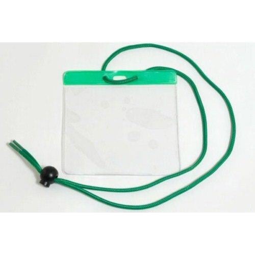 Extra Large Color Bar Badge Holders with Neck Cords - 100pk