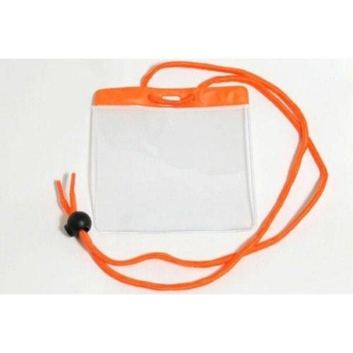 Extra Large Color Bar Badge Holders with Neck Cords - 100pk