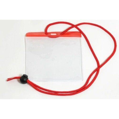 Extra Large Color Bar Badge Holders with Neck Cords - 100pk