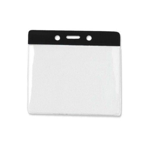 Extra Large Horizontal Color-Bar Badge Holders - 100pk
